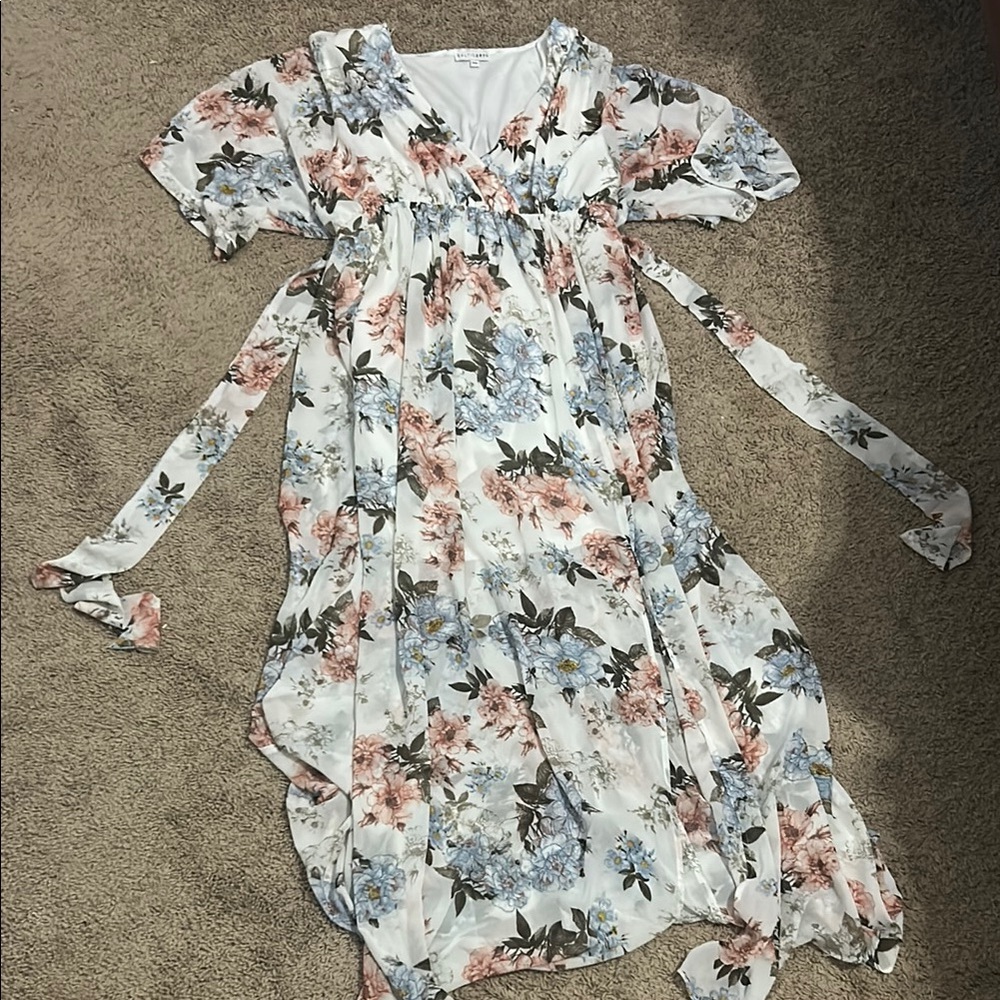 Baltic Born Floral Kia Kimono Maxi Dress